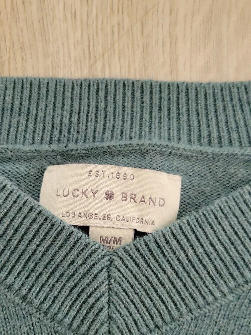 Lucky Brand Seafoam V-Neck Women's Sweater